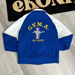 Vintage Greater Vancouver Ford Mustang Association 66 Coupe Varsity Jacket - M